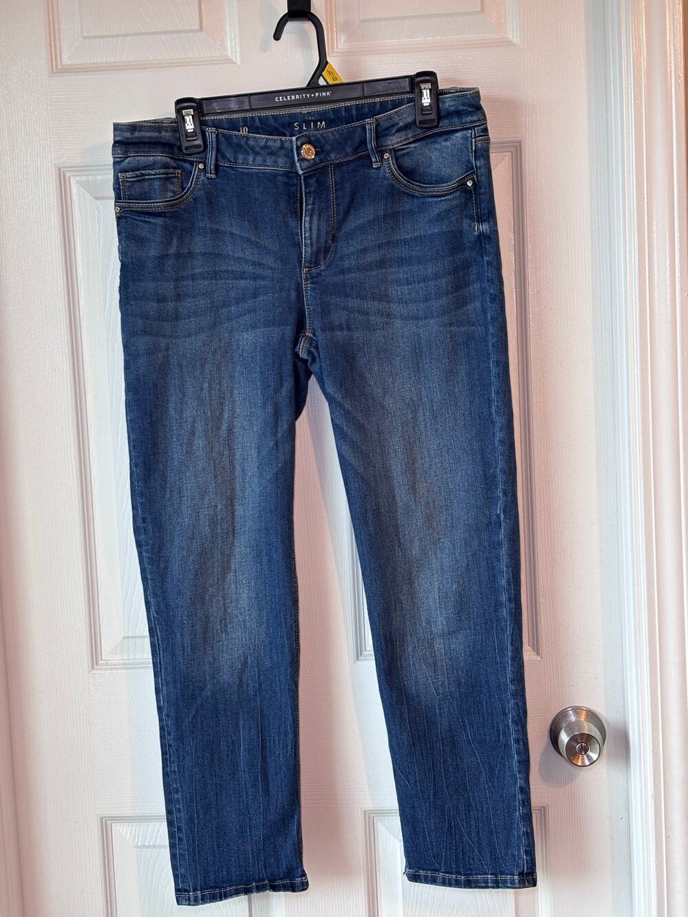 White House Black Market Women’s Size 10 Slim Fit Mid Rise Blue Jeans